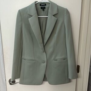 EXPRESS SUPERSOFT DOUBLE KNIT DOUBLE BREASTED BLAZER XS